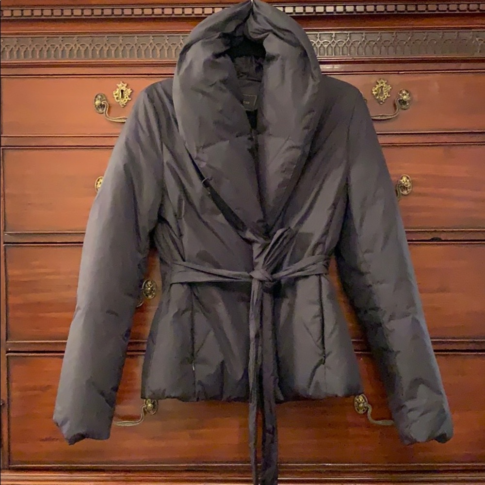 BCBG black shawl collar puffer jacket (S)